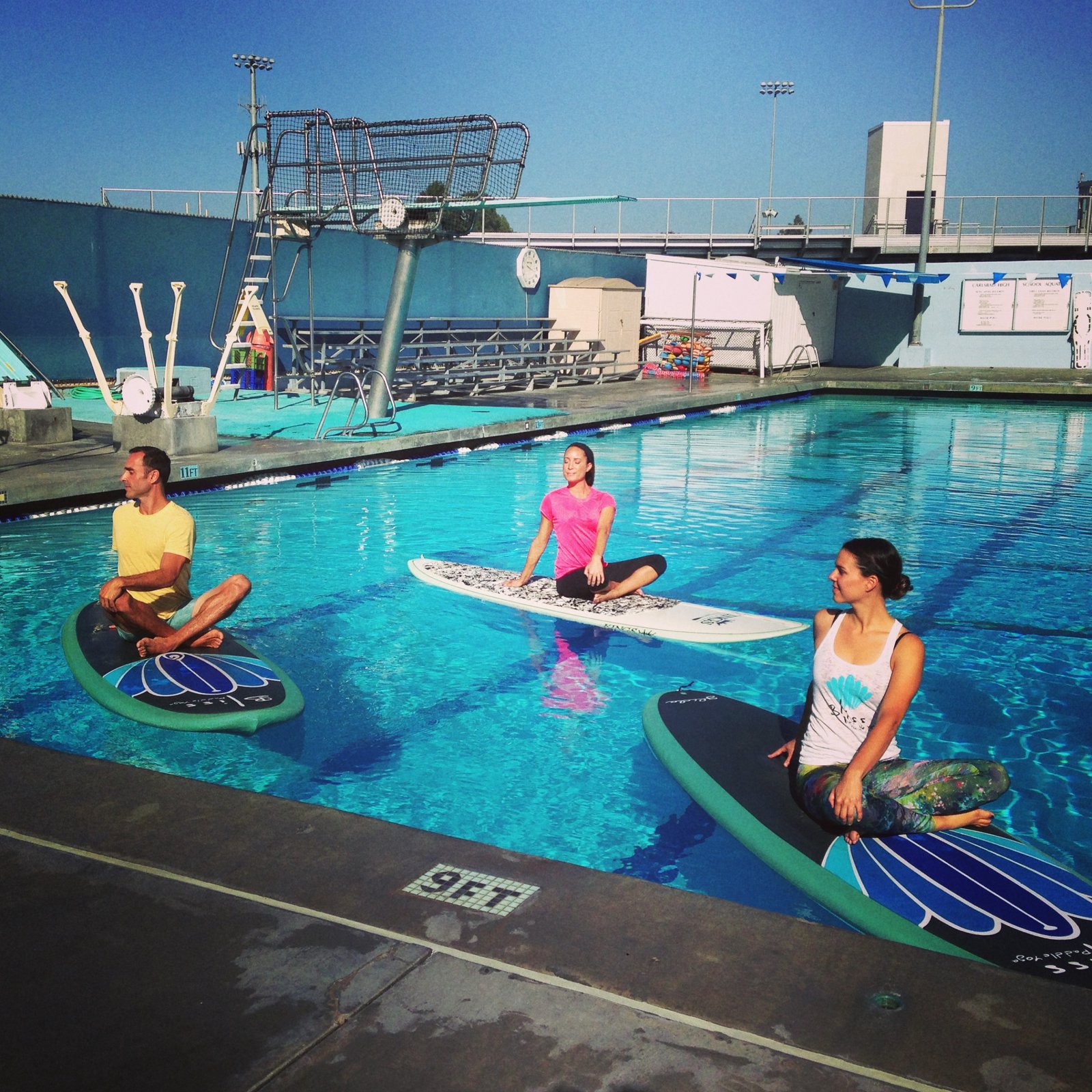 pool paddle yoga