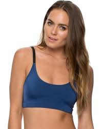 onzie elastic bra top navy