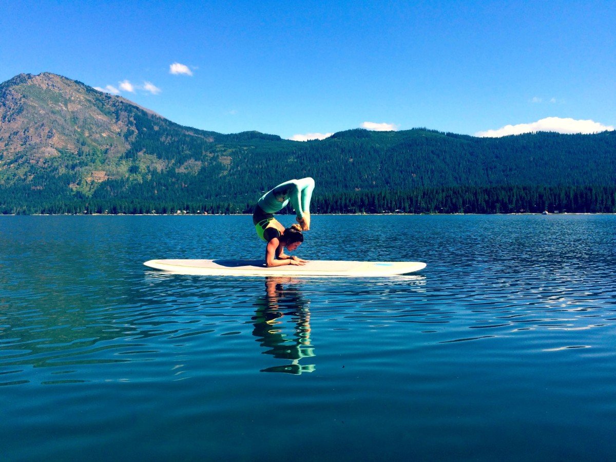 upside down mama sup yoga