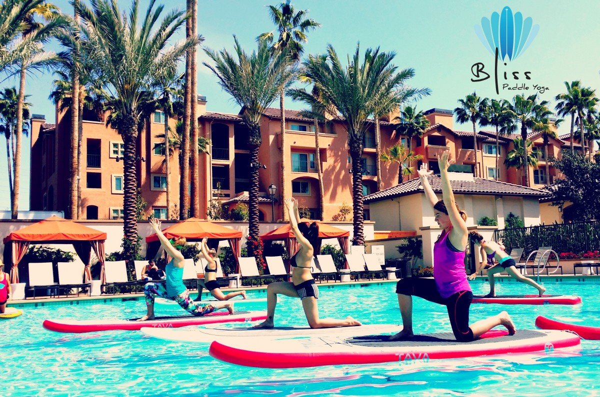 pool paddle yoga