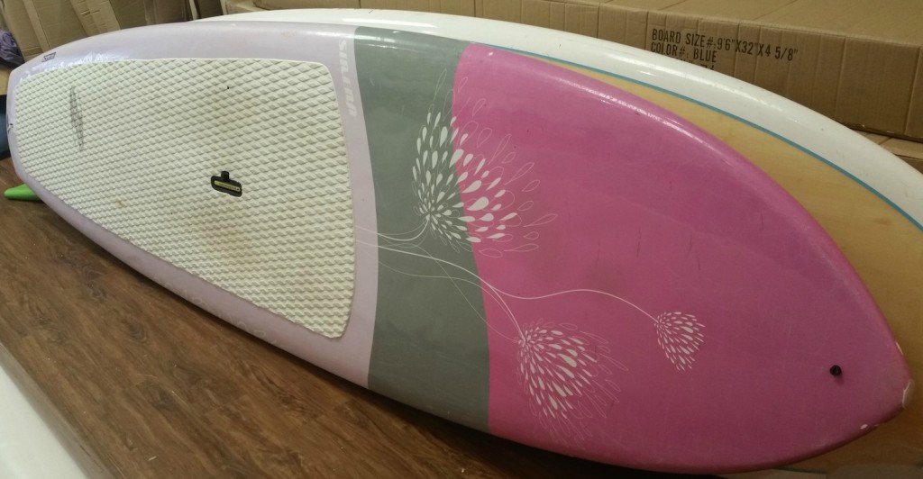 used boardworks sirena pink sup board